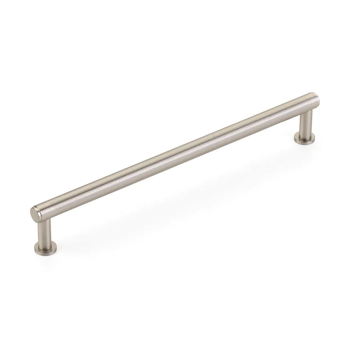 Pub House Smooth Cabinet Pull Handle - Cabinet Mount - 8" Brass/Brushed Nickel