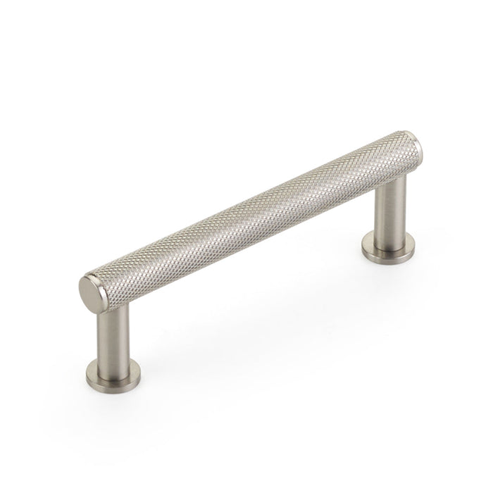 Pub House Knurled Cabinet Pull Handle - Cabinet Mount - 3" Brass/Brushed Nickel