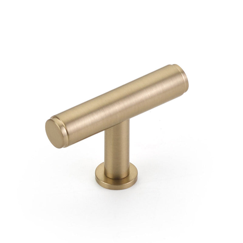 Pub House Smooth Cabinet Pull Handle - Cabinet Mount - 2" Brass/Satin Brass