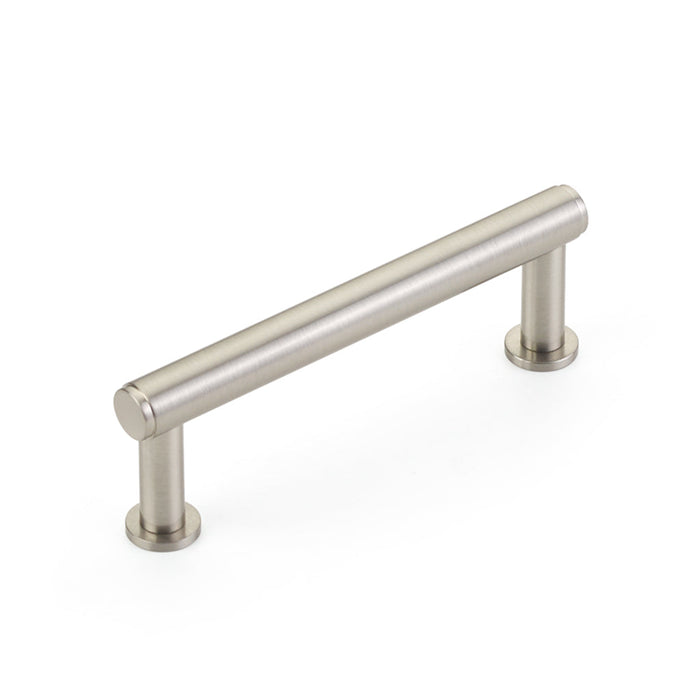 Pub House Smooth Cabinet Pull Handle - Cabinet Mount - 4" Brass/Brushed Nickel