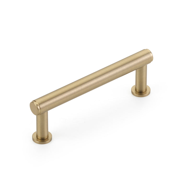 Pub House Smooth Cabinet Pull Handle - Cabinet Mount - 4" Brass/Satin Brass