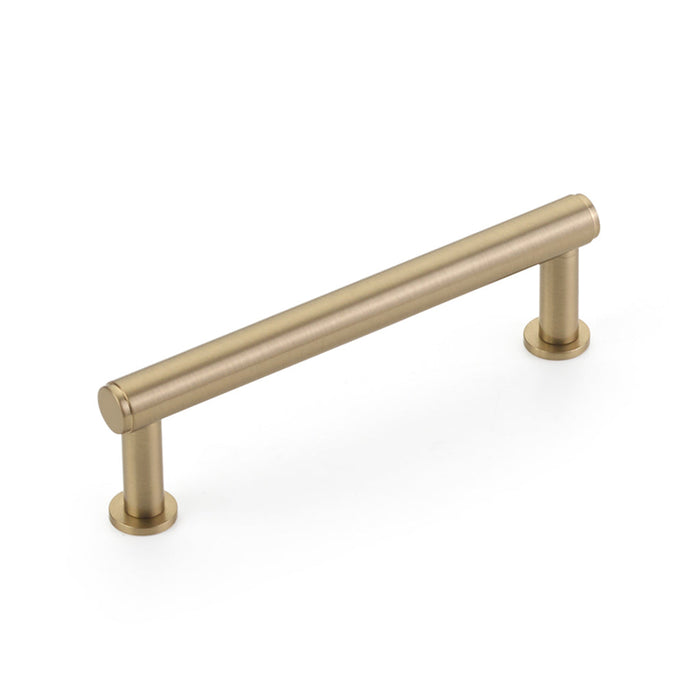 Pub House Smooth Cabinet Pull Handle - Cabinet Mount - 4" Brass/Satin Brass