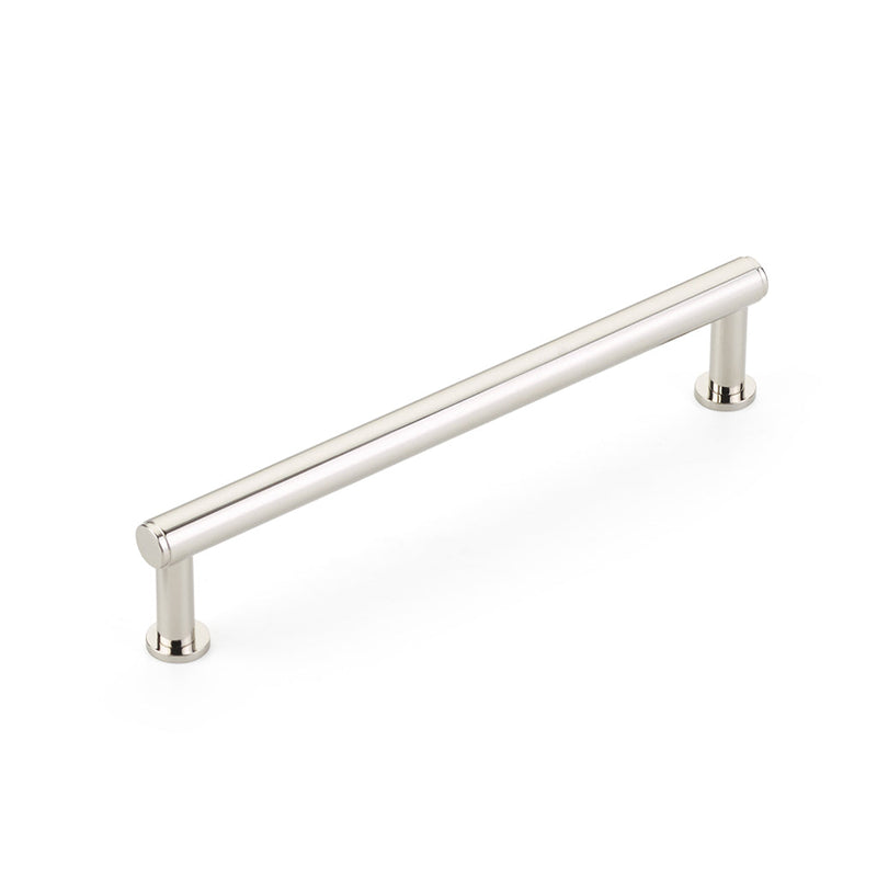 Pub House Smooth Cabinet Pull Handle - Cabinet Mount - 6" Brass/Polished Nickel
