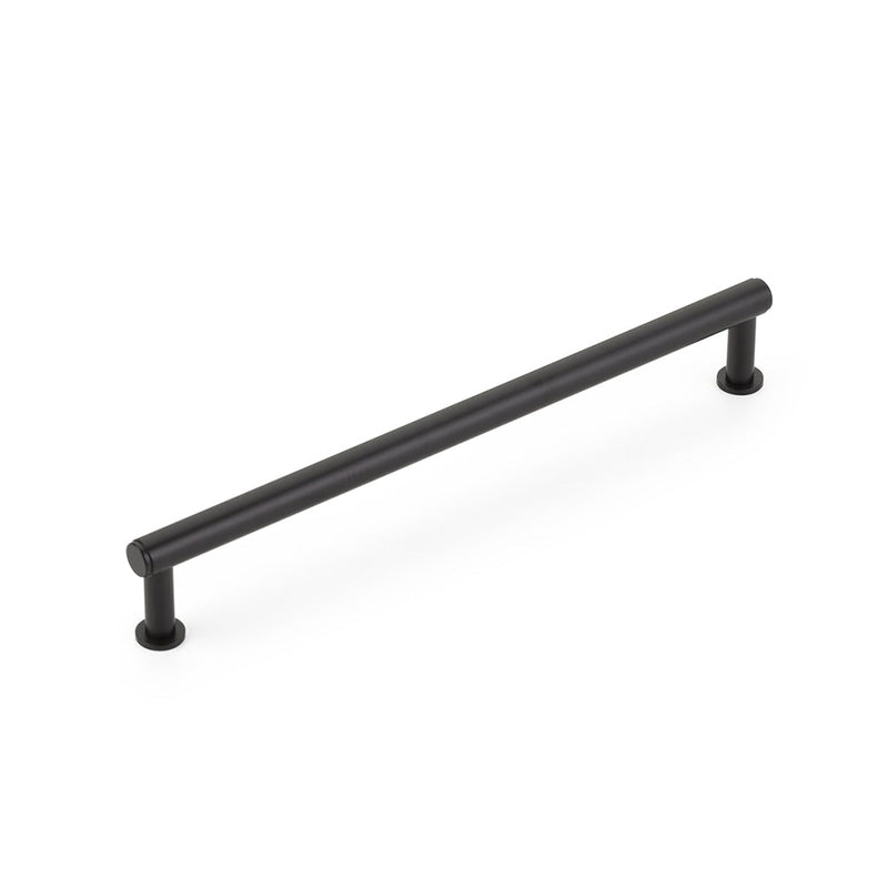 Pub House Smooth Cabinet Pull Handle - Cabinet Mount - 8" Brass/Matt Black