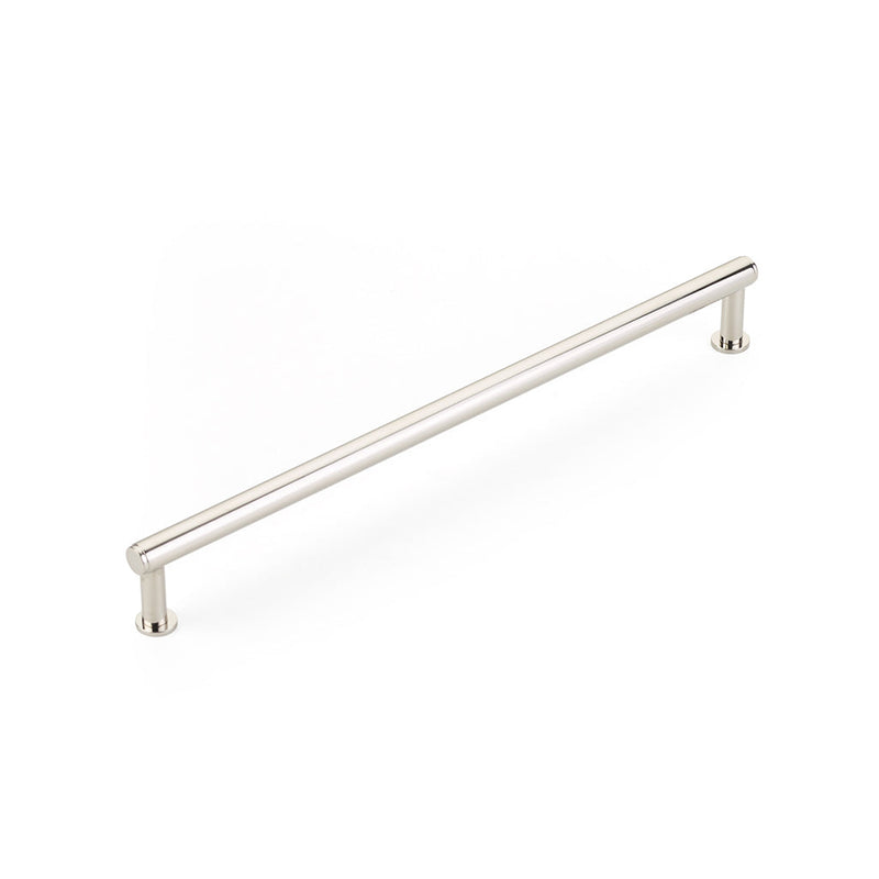 Pub House Smooth Cabinet Pull Handle - Cabinet Mount - 10" Brass/Polished Nickel