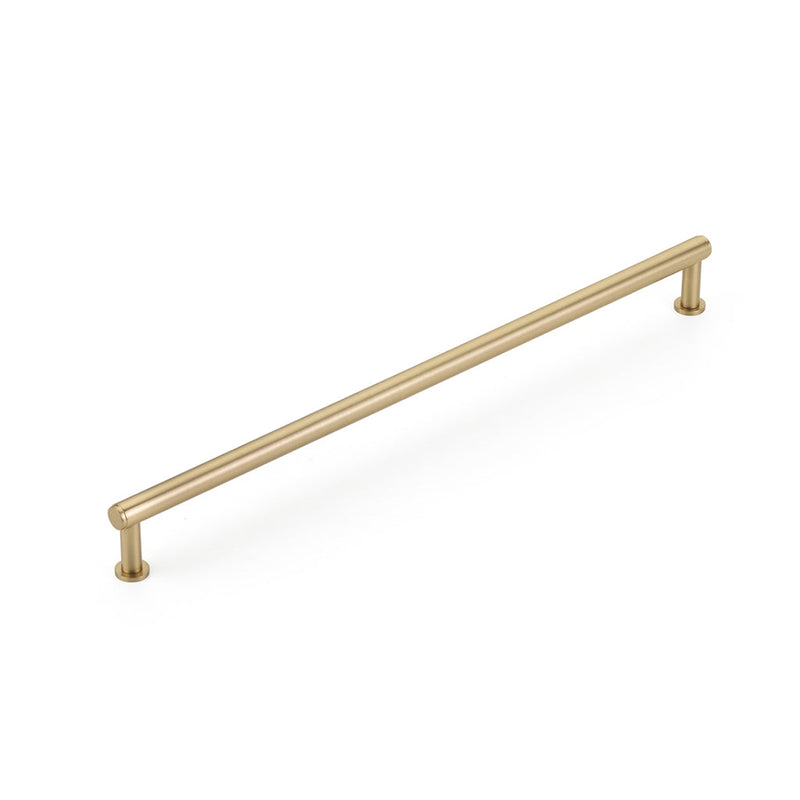 Pub House Smooth Cabinet Pull Handle - Cabinet Mount - 12" Brass/Satin Brass
