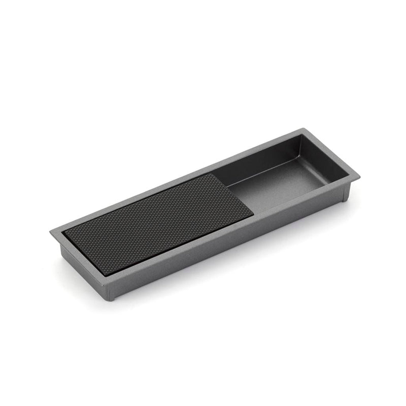 Modo Rectangular Mixed Cabinet Recessed Pull - Cabinet Mount - 7" Zinc/Gun Metal/Matt Black