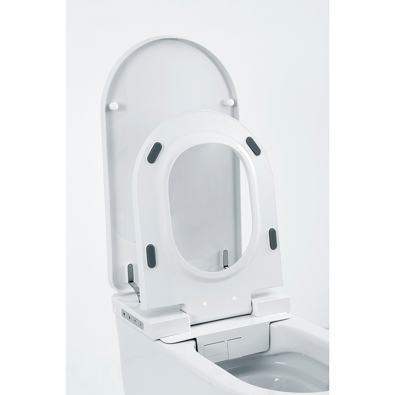 Leipzig One Piece Tankless Luxury Smart Toilets - Floor Mount - 15" Ceramic/Ivory White