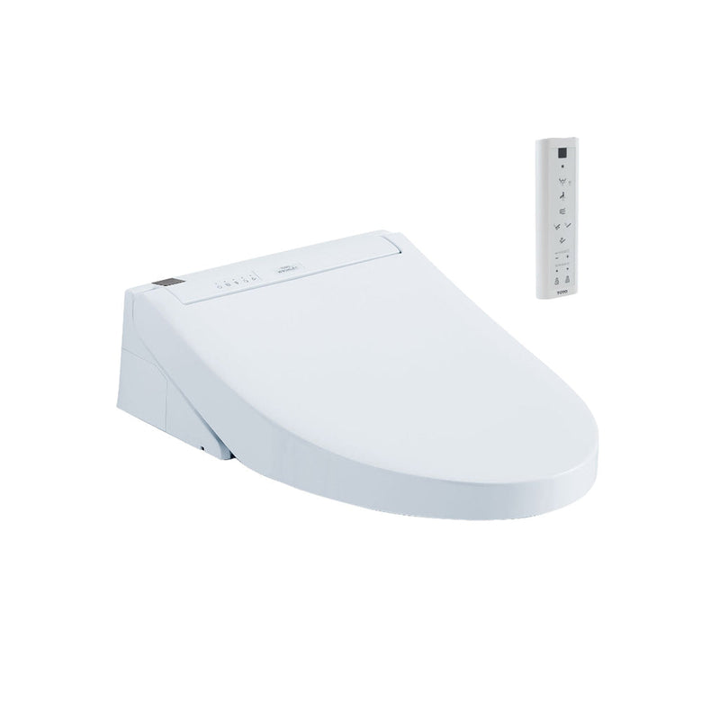 AP Washlet+ C5 Elongated Complete One Piece Toilet with Smart Bidet Seat - Wall Mount - 15" Vitreous China/Cotton/Matte Silver