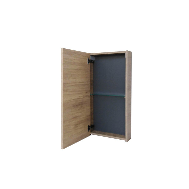 Miami Medicine Cabinet - Wall Mount - 16" Particle Board Laminated/Teak