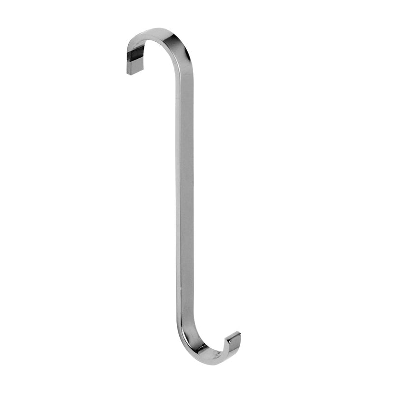 Universal Single Hook - Wall Mount - 5" Brass/Polished Chrome