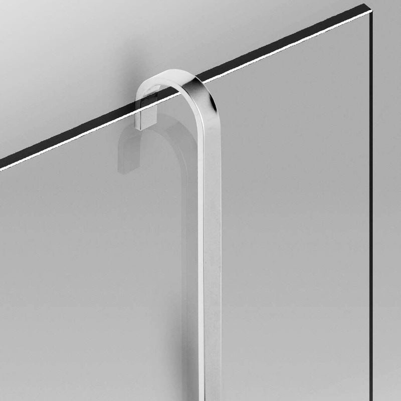 Universal Single Hook - Wall Mount - 5" Brass/Polished Chrome