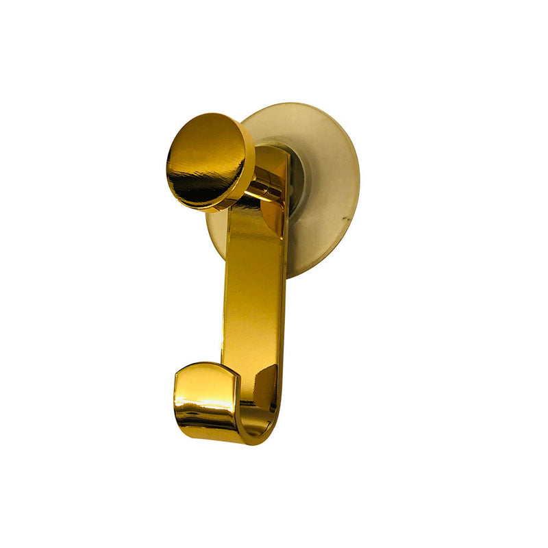 Universal Single Hook - Wall Mount - 4" Brass/Gold