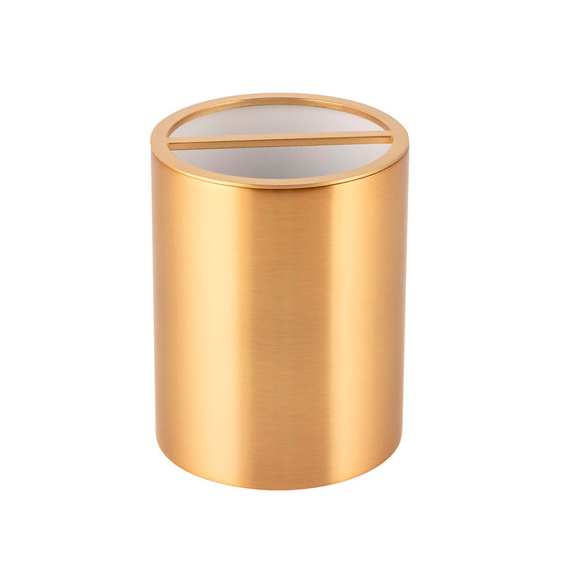 Urban Toothbrush Holder - Free Standing - 4" Brass/Satin Gold