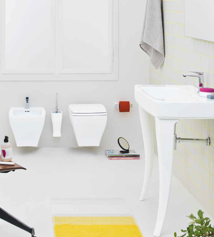 Jazz Console Bathroom Sink - Wall Mount - 36" Porcelain/White - Last Unit Special Offer