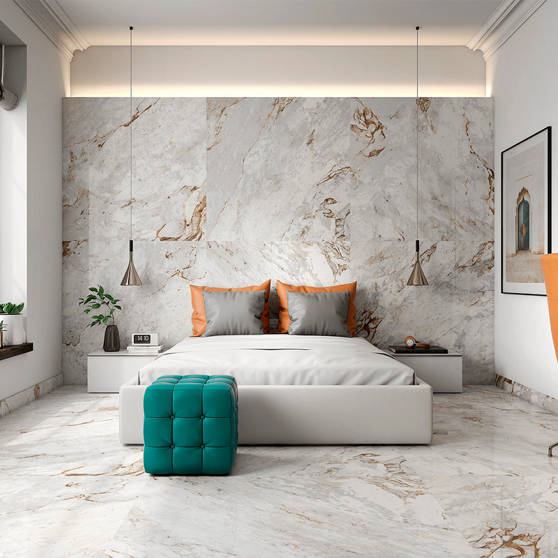 Slabs Marble Parana PO Floor Tile - Wall Or Floor Mount - 48 x 48" Porcelain/Polished