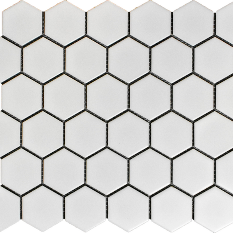 CC Mosaic White Matte Wall Tile - Wall Or Floor Mount - 12 x 12" Porcelain/Matt White / $ 5.00 Price Per Piece