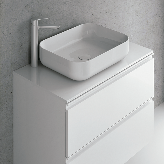 Nomia Bathroom Sink - Vessel - 20" Ceramic/Gloss White